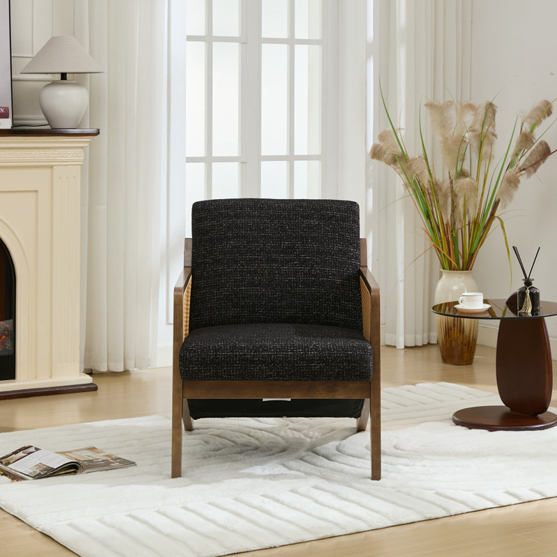 Fauteuil Karoll Chisara, Noir, 1