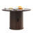 Collette 47.3" Modern Round Dining Table for 4-6, Kitchen Table with Storage & Strip Base-1383872516