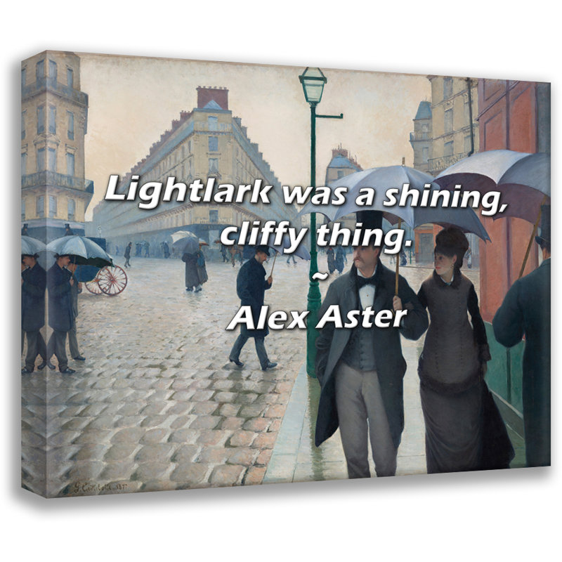Citation artistique : « Lightlark était une chose brillante et escarpée. » Par Alex Aster – Toile tendue sur châssis