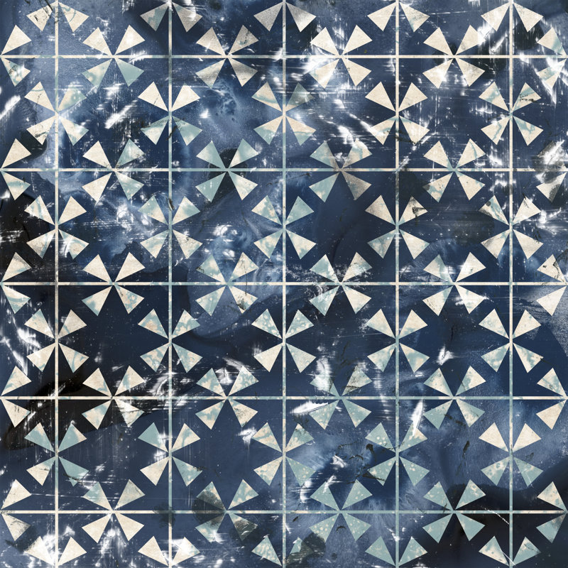 Tile Dye III by June Erica Vess - Wrapped Canvas Print, 30cm H x 30cm W