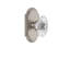 Grandeur Arc Plate Passage with Burgundy Crystal Door Knob-1224603961-1224603957