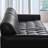 Retro Black Mid-Century High-End Sofa