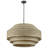 Amishi 8 - Light 26in Rattan Dimmable Shaded Tiered Chandelier with Adjustable Black Chain