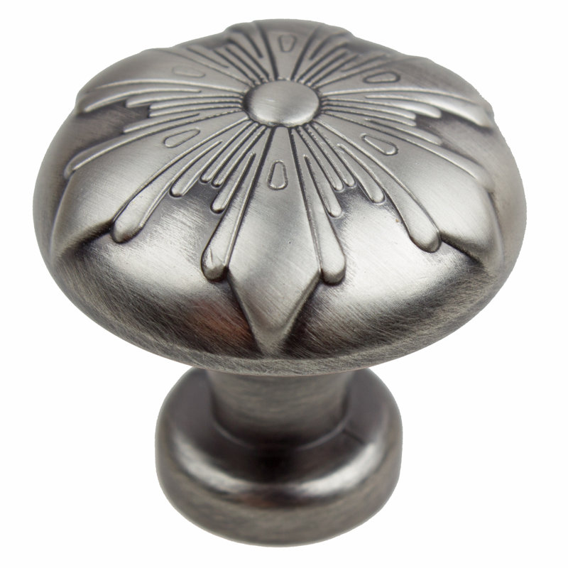 Poignée ronde de 1 1/8 po de diamètre, Étain