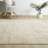 Kwamane Beige/Stone Blue Modern Abstract Indoor Area Rug-116316639