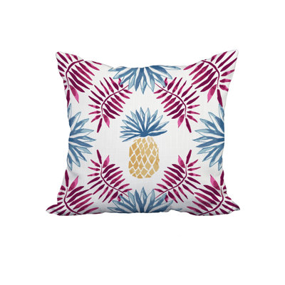  Housse de coussin en coton imprimé et insert