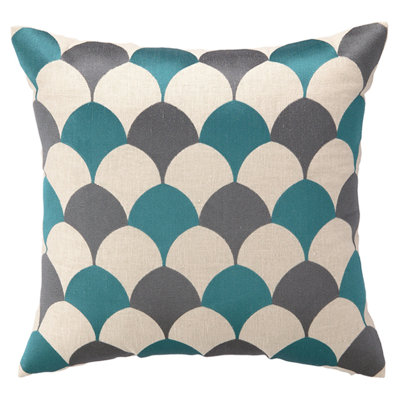 D.L. Rein Scales Linen Throw Pillow