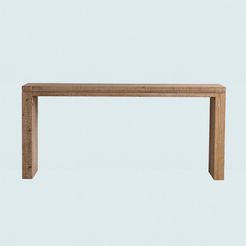 Killian Retro Console Table with Solid Wood