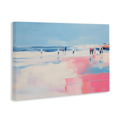 «Pastel Summer Beach Abstraction», art mural par Arlington Prints