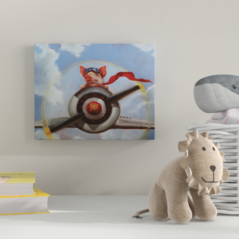 «Kostka When Pigs Fly», impression sur toile, H 18 po x l 24 po x P 2 po