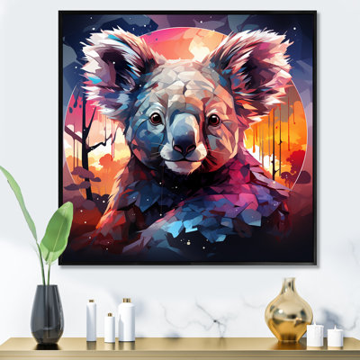 Koala Fiery Sunset III - art mural Koala