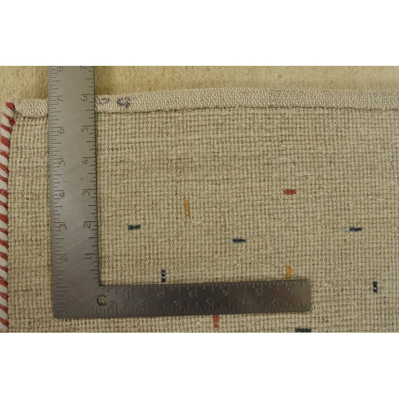 Tapis blanc nouvel âge en laine 6 pi 7 po x 7 pi 6 po Murlyn