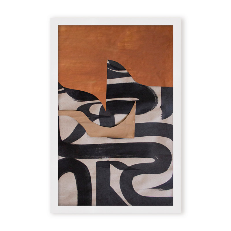 Gai: A Symphony Of Abstraction, Framed Canvas, 48" H x 36" W x 2.375" D, White