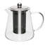 Théière en verre avec infuseur amovible, ensemble de 2 (18,6 oz + 25,4 oz)