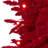 Red Flocked Artificial Christmas Tree