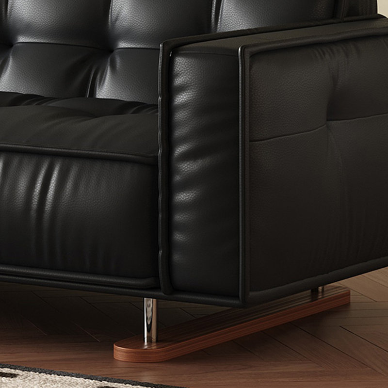 Canapé en cuir italien, 4, H 30 po x l 110,23 po x P 40,15 po