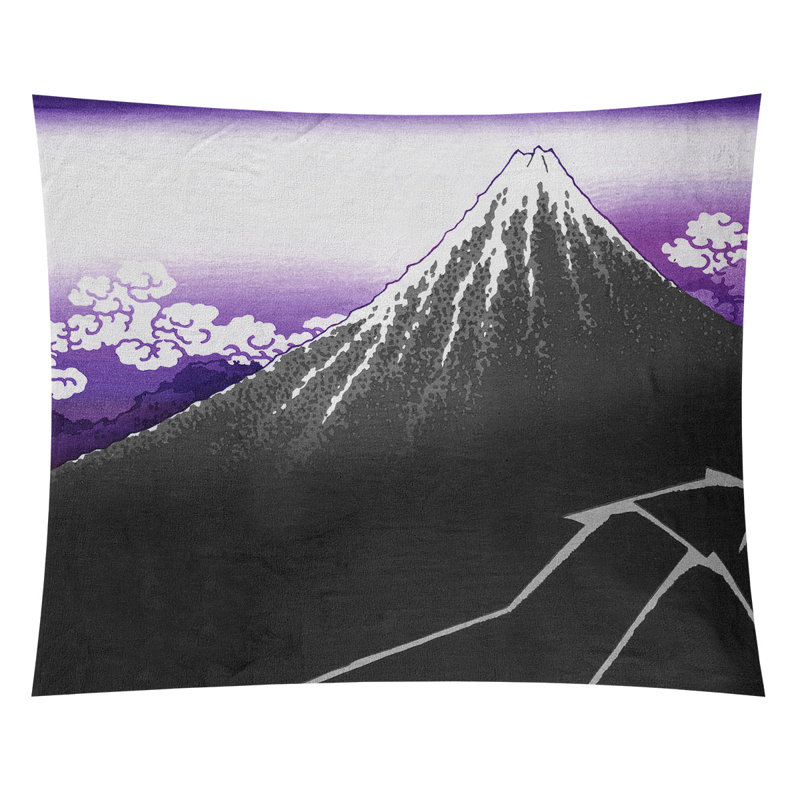 Hague Polyester Tapestry, 63.5" H x 54" W, Dark Purple