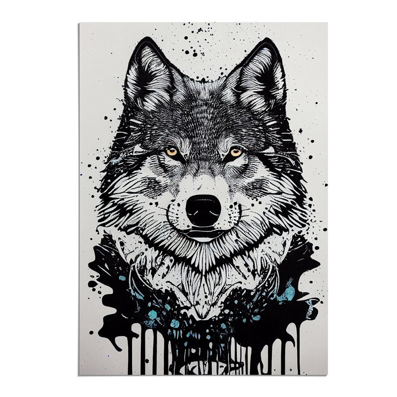 Wolf Graffiti No.3 - Print, No Matte, Paper, 42cm H x 29.7cm W