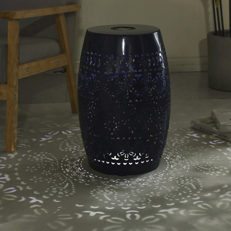 Outdoor Side Table, Dark Blue