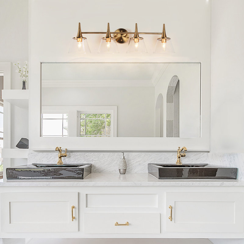 Jonesboro 4 - Light Dimmable Seeded/ Bubble Bathroom Vanity Light