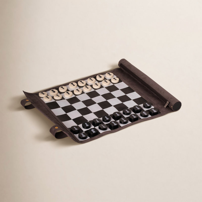 Table d'échecs faite à la main 17 po, Grey