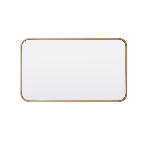Sabine Metal Rounded Rectangle Wall Mirror & Reviews | Joss & Main