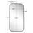 Atqiya Metal Rectangle Wall Mirror-2083003134