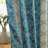 HLC.ME William Boho Damask Striped Patterned Window Back Tab Rod Pocket Curtains Bedroom - Light Blocking Darkening Window Panels, Set of 2 (Teal Blue, 52 W x 84 L)-115963721-115963719