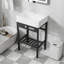 Lavabo de salle de bain console rectangulaire 24 "x16,8" avec pieds