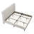 High Headboard Upholstered Bed, King Size Bed Frame, 12-Slat Support, Easy To Assemble-2025802835