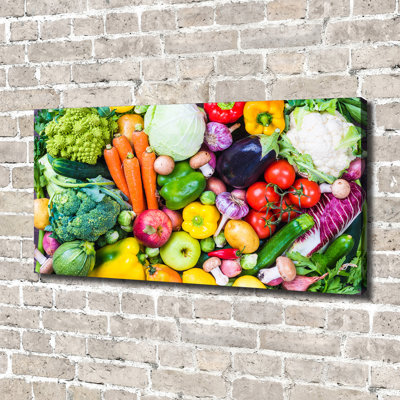 Colourful Vegetables 1 Piece Wrapped Canvas Wall Art