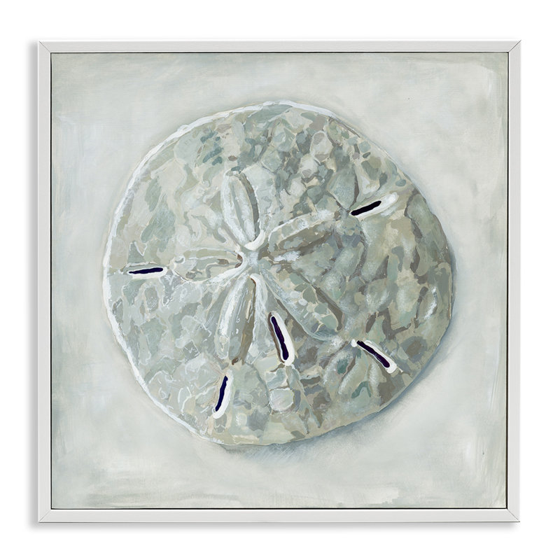 «Sand Dollar», art mural texturé giclée par Erica Christopher, H 24 po x l 24 po x P 1,5 po