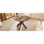 Table de salle à manger ronde de style campagne moderne, cerisier, table