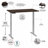 Move 60 Series Adjustable Metal Base Standing Desk-61872342-61872347