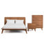 Ensemble de chambre avec lit plateforme et table de chevet 3 pièces Nevio-1725223145-1725223150