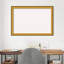 White Cork Board, Colonial Embossed Gold Wood Frame - Bulletin Board, Organization Board, Pin Board-94411337