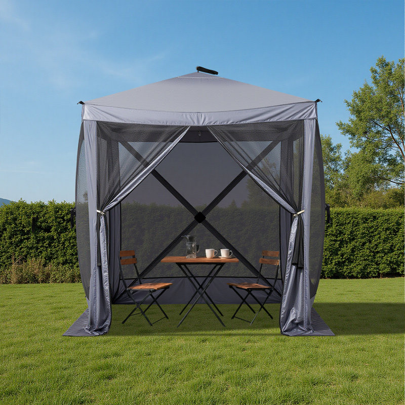 6,8 pi X 6,8 pi Tente de camping d'extérieur escamotable