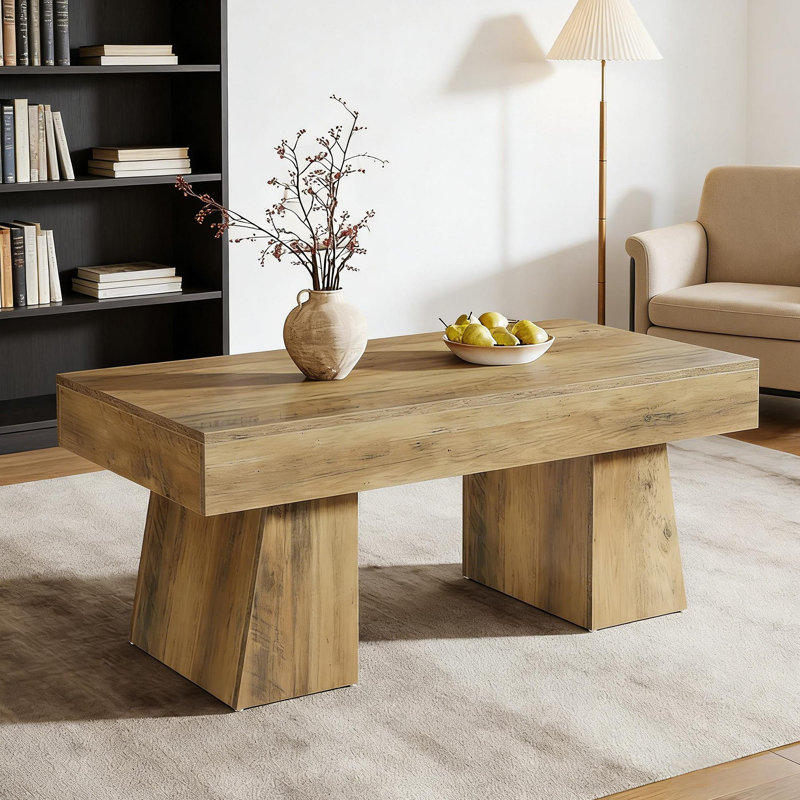 Wooden Dining Table,Rectangular Center Table,Spacious Coffee Table