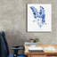 «Indigo Botanical 9» par Jean Plout, art mural sur toile-273253063