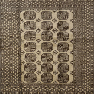 Tapis traditionnel olive / crème