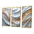 Toile avec cadre flottant or