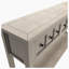 Console rustique en bois avec deux tiroirs de taille différente et une tablette inférieure-510586039
