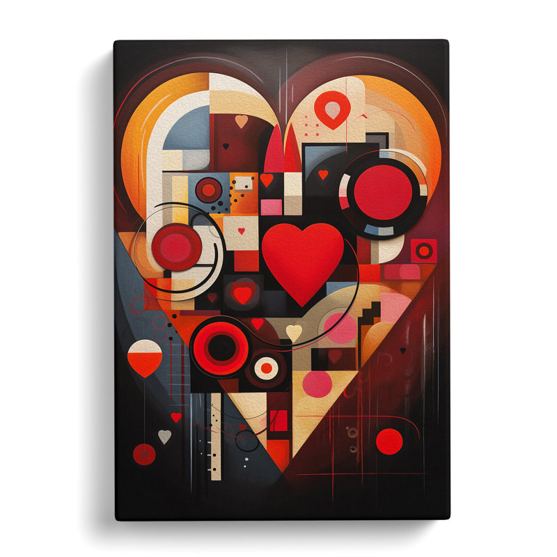Love Heart Constructivism No.2 - Print, 60cm H x 40cm W x 3cm D