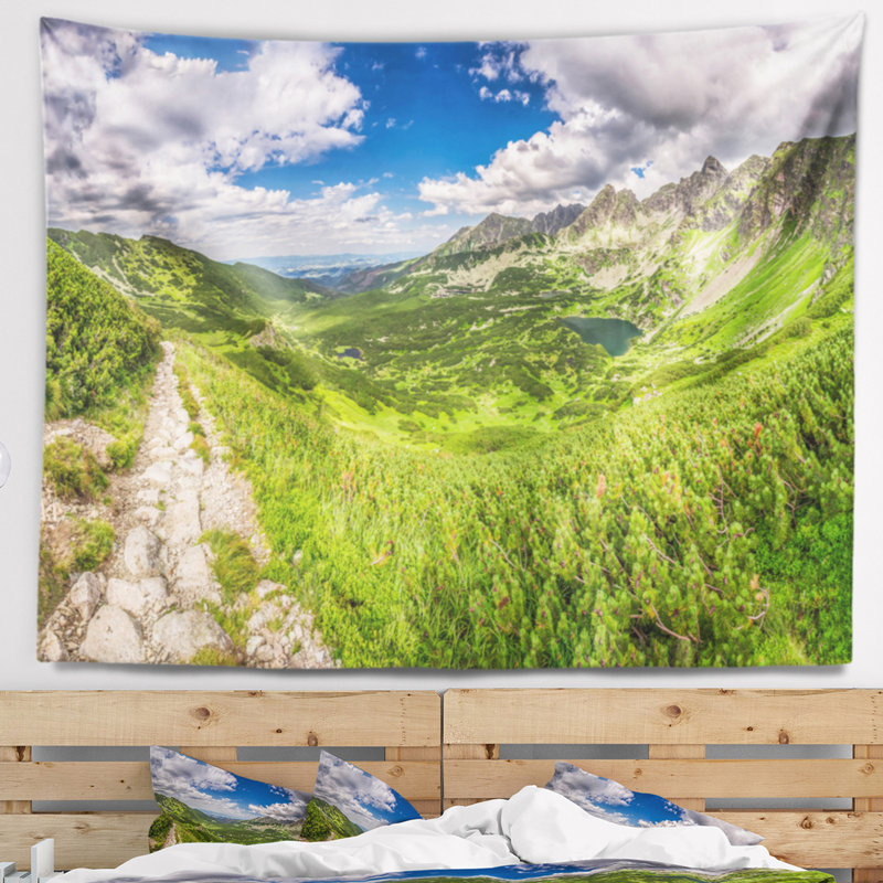Landscape Polyester Tapestry, 68" H x 80" W