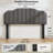 Vertical Channel Tufting Upholstered Headboard Adjustable Height & Width Bed Head Board-316146647-316146643
