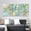 «Vibrant Textured Abstract Multicolore», 3 pièces-99077928-99077927