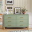 Commode double 6 tiroirs en bois robuste-1367961087