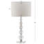 Lampe de table transparente 29 po Dawood