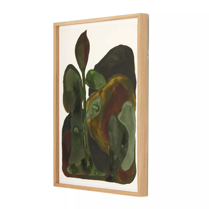 Golden Era Painting by Molly Franken, White Oak Single Picture Framed, 40" H x 31" W x 2.5" D, Yes