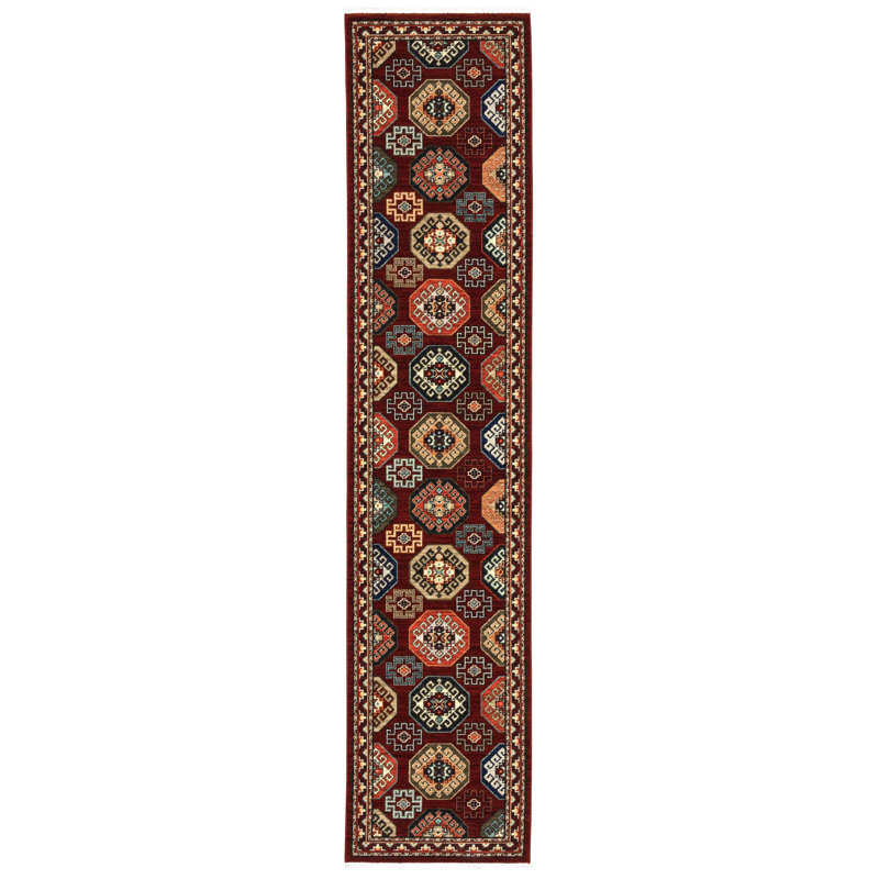 Oaklynn Performance Oriental Indoor Rug, Runner 2'6" x 12'